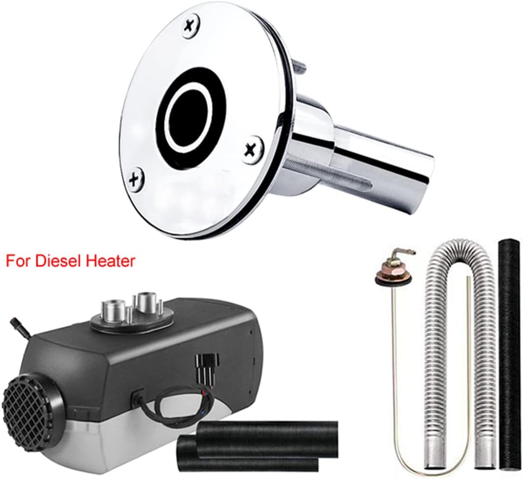 Zoneshare Stainless Steel Thru-Hull Exhaust Fitting