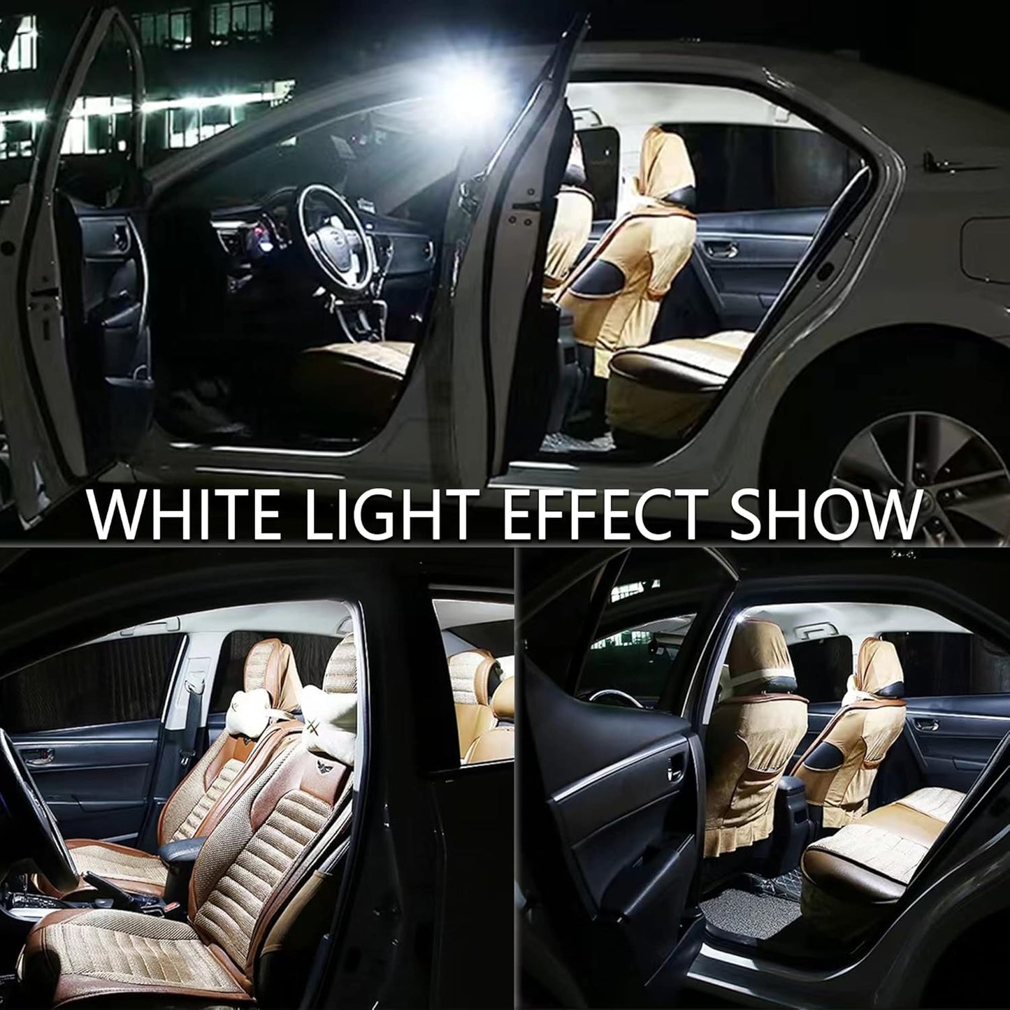 20PCS Bright White LED Car Interior Lights