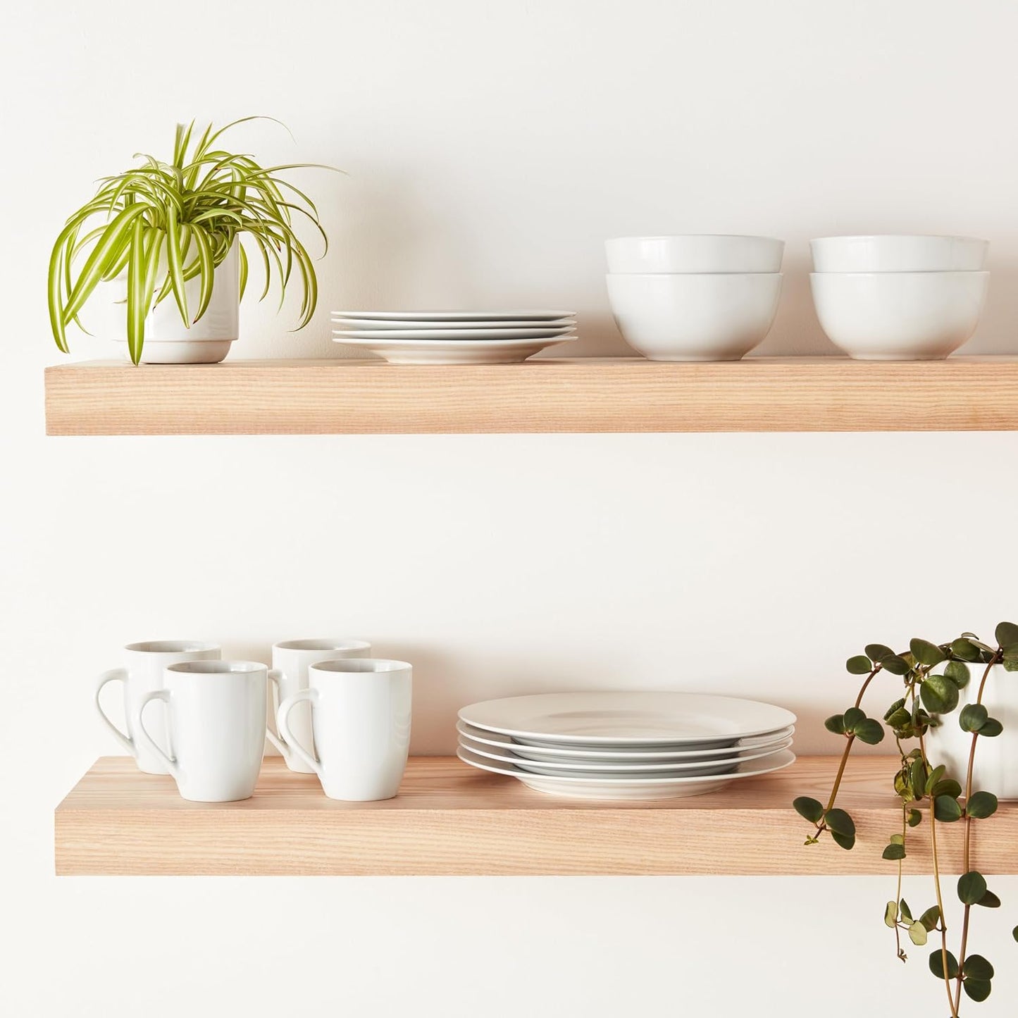 16-Piece White Dinnerware Set for 4