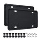 2-Pack Black Silicone License Plate Frames