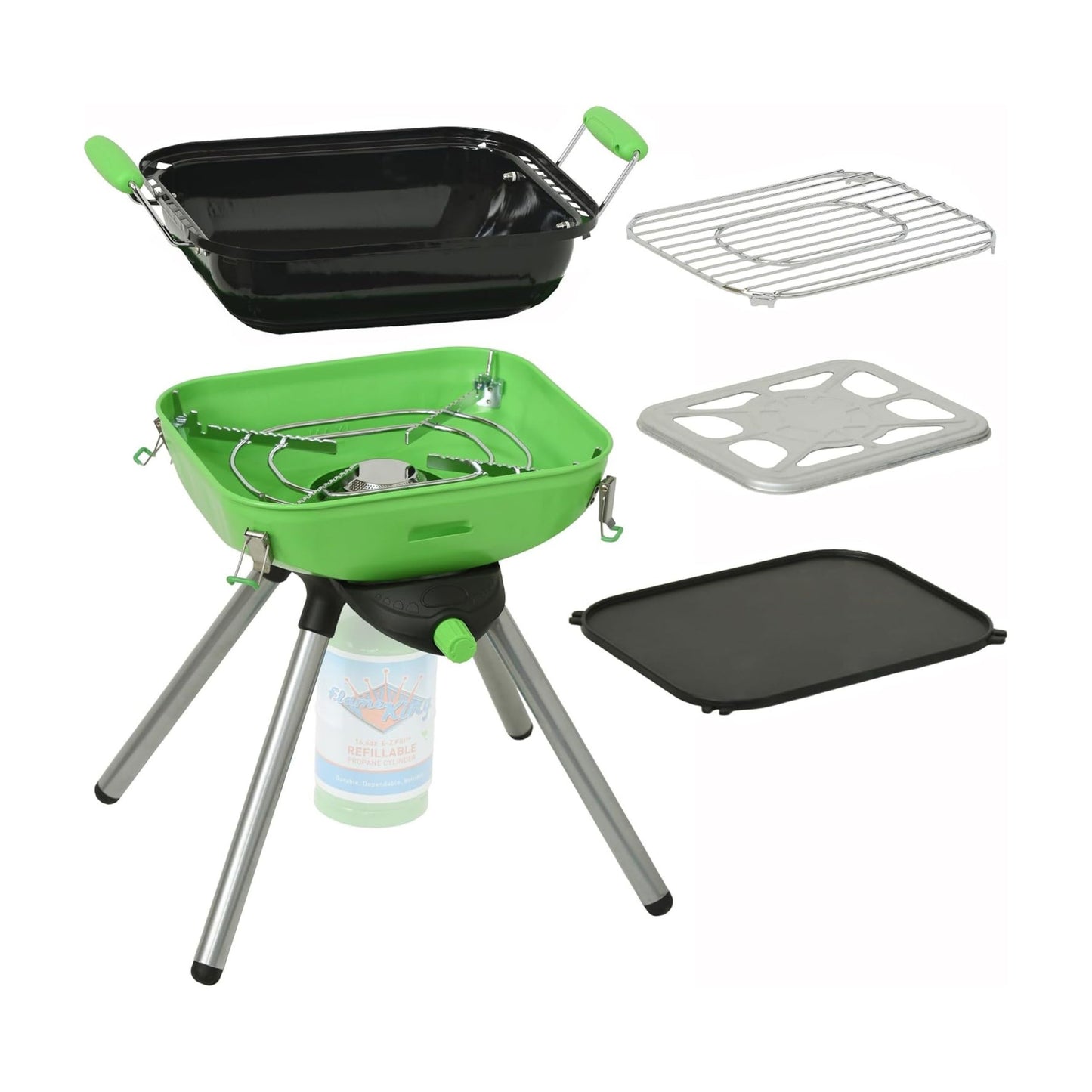 Flame King Portable Propane BBQ Grill