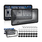 2-Pack Smoked License Plate Cover Frames