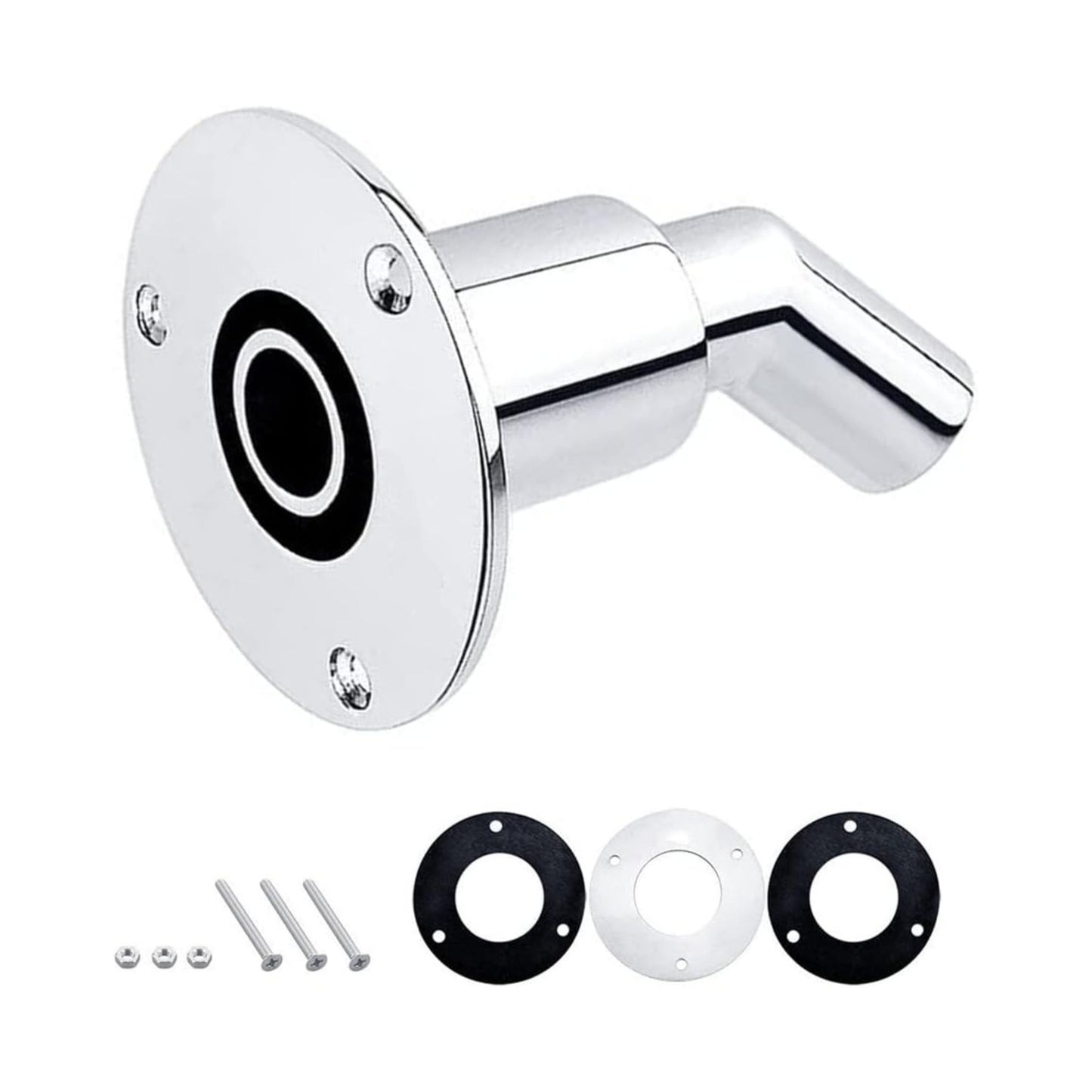 Zoneshare Stainless Steel Thru-Hull Exhaust Fitting