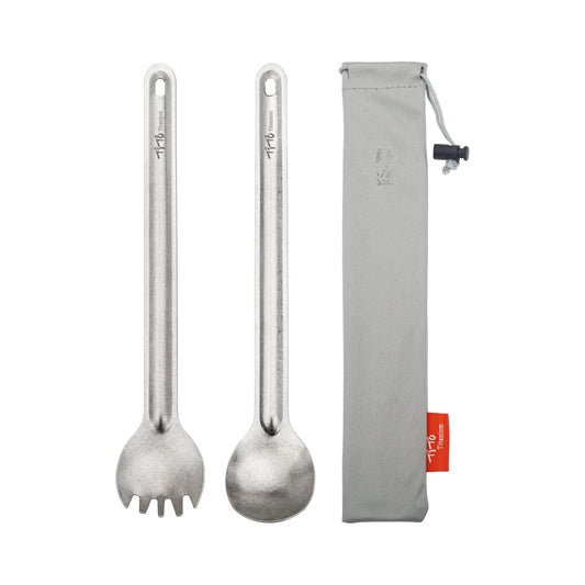 TiTo Titanium Ultralight Long Handle Spork 2-Pack
