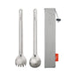 TiTo Titanium Ultralight Long Handle Spork 2-Pack