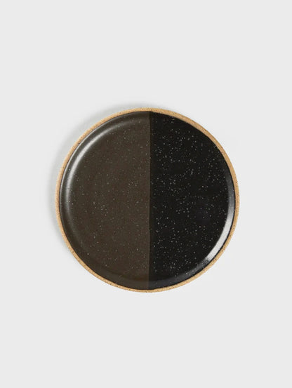 Black Speckle Ceramic Salad Plate