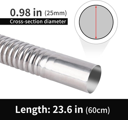 23.6” Stainless Steel Diesel Exhaust Hose