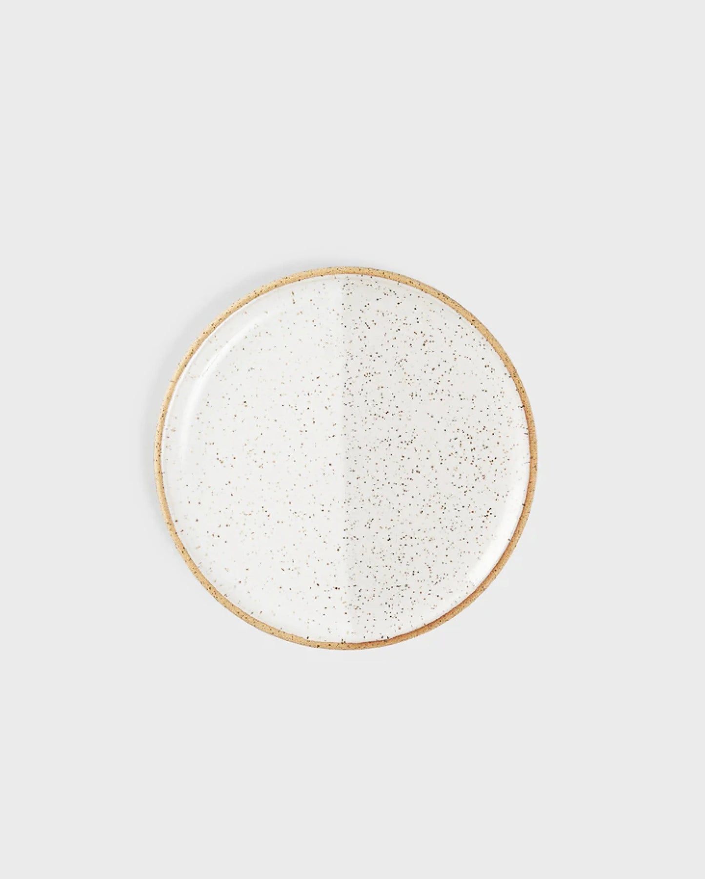 White Speckle Ceramic Salad Plate