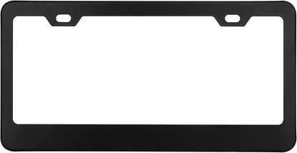 2-Pack Matte Black License Plate Frames