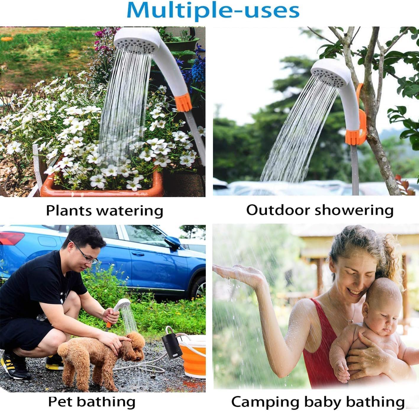 AZXJC Portable Outdoor Camping Shower