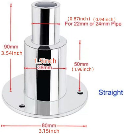 Zoneshare Stainless Steel Thru-Hull Exhaust Fitting