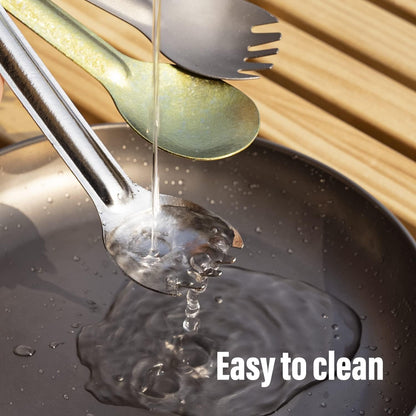 TiTo Titanium Ultralight Long Handle Spork 2-Pack