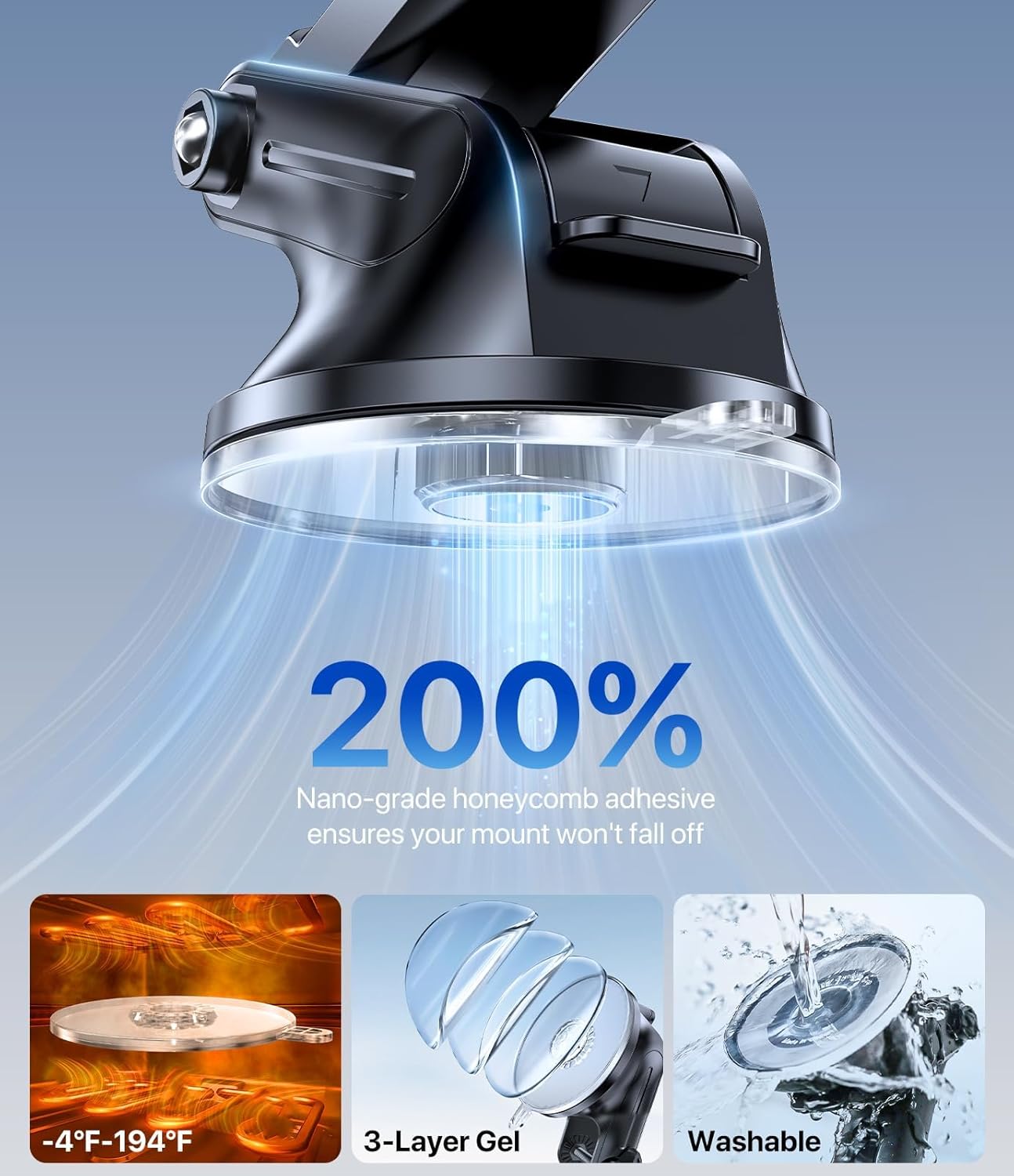 Miracase 3-in-1 Car Phone Holder