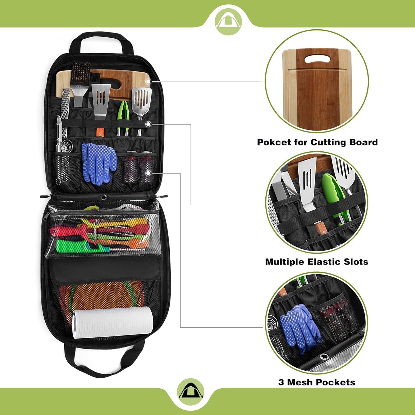 HODRANT Hanging Camp Utensil Organizer