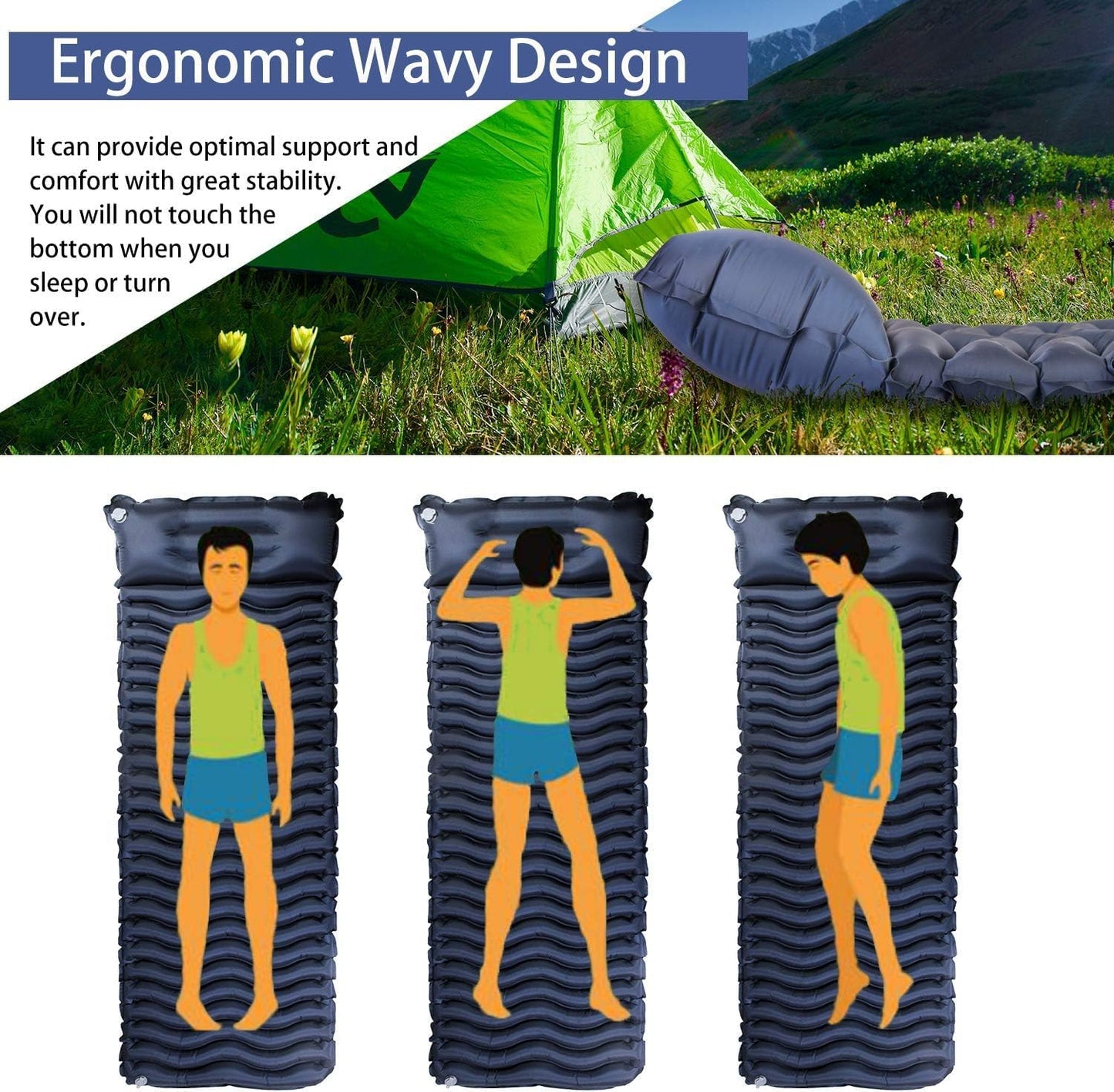 Unigear Ultralight Inflatable Sleeping Pad