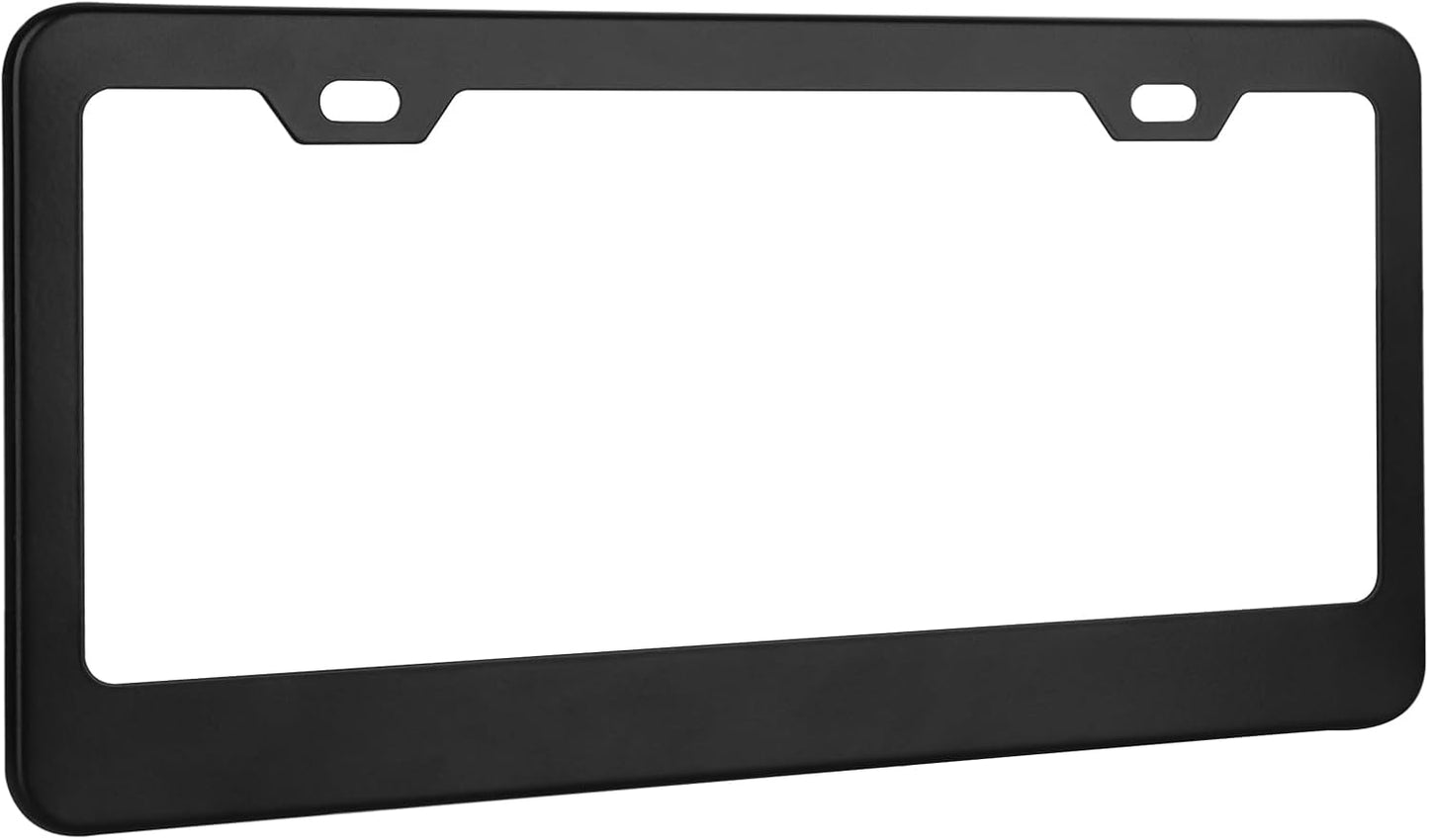 2-Pack Matte Black License Plate Frames