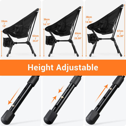 Sportneer Adjustable Folding Camping Chair