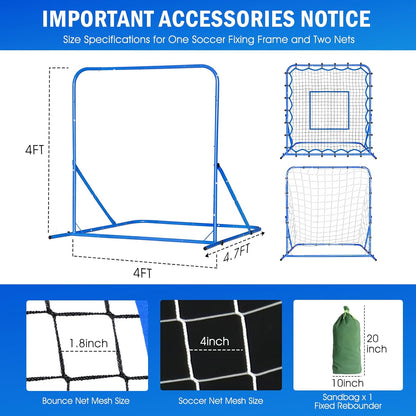 Winthai Dual-Mode Soccer Goal Rebounder