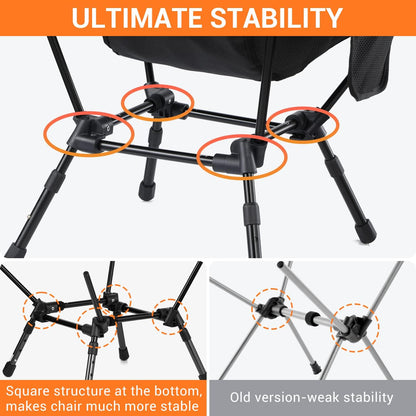 Sportneer Adjustable Folding Camping Chair