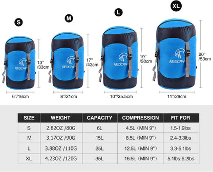 REDCAMP Nylon Compression Stuff Sack