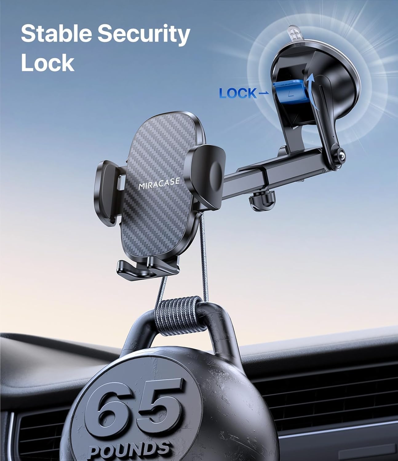 Miracase 3-in-1 Car Phone Holder