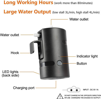 AZXJC Portable Outdoor Camping Shower
