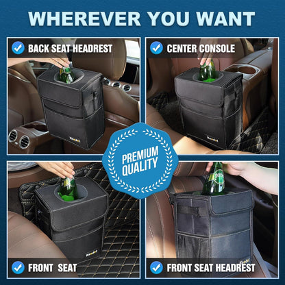 K KNODEL Waterproof Car Trash Can