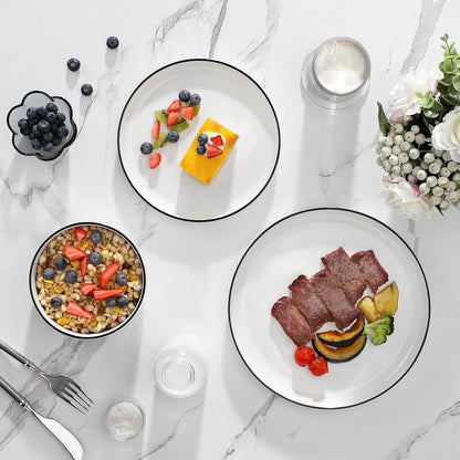 MALACASA 12-Piece Porcelain Dinnerware Set