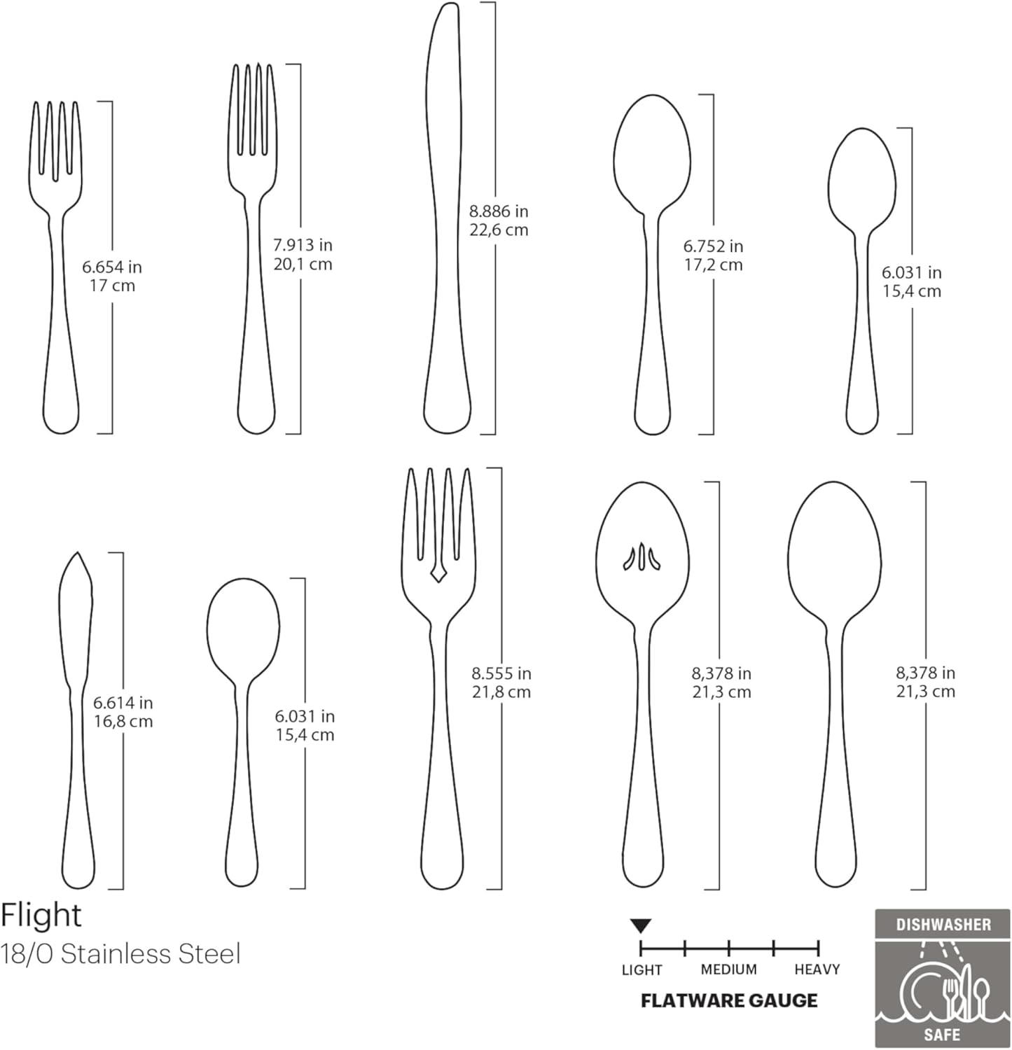 Oneida Flight 45-Piece Flatware Set