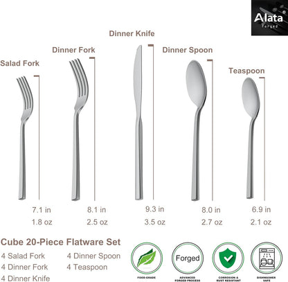 Alata Cube 20-Piece Silverware Set