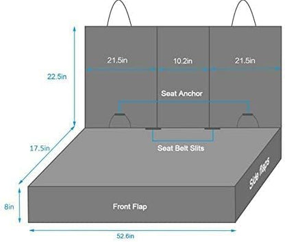 Portin Waterproof Dog Car Seat Cover