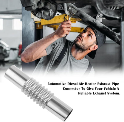 Straight Exhaust Pipe Connector with Clamps