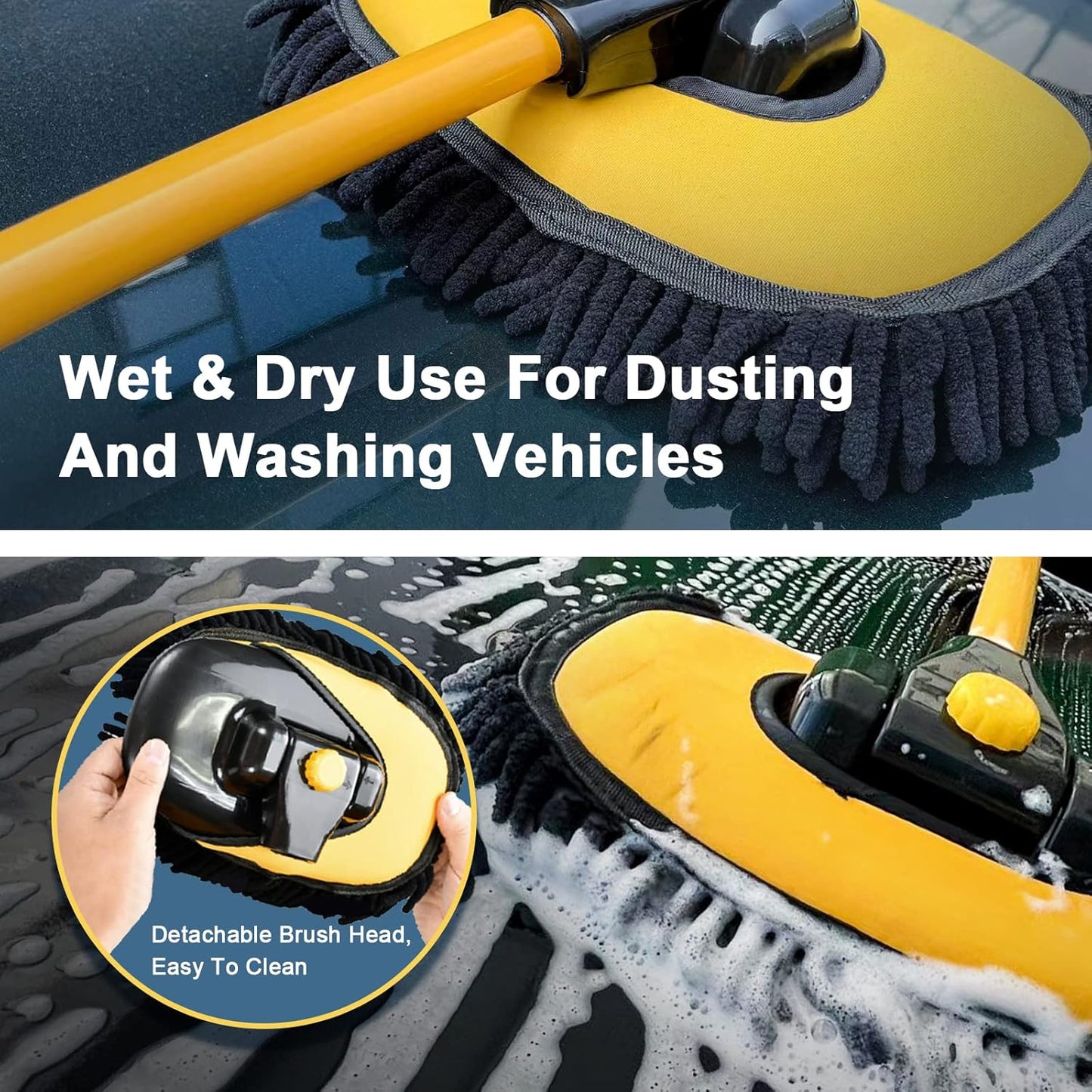 YeewayVeh Long Handle Car Wash Brush