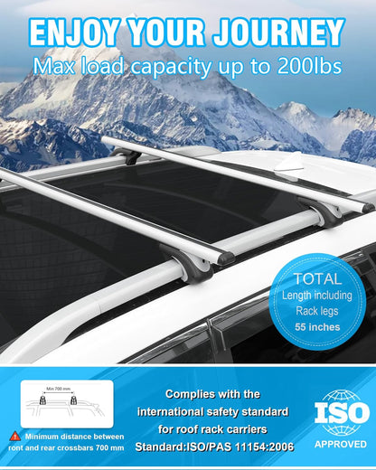 Komsepor 55” Universal Car Roof Rack Bars