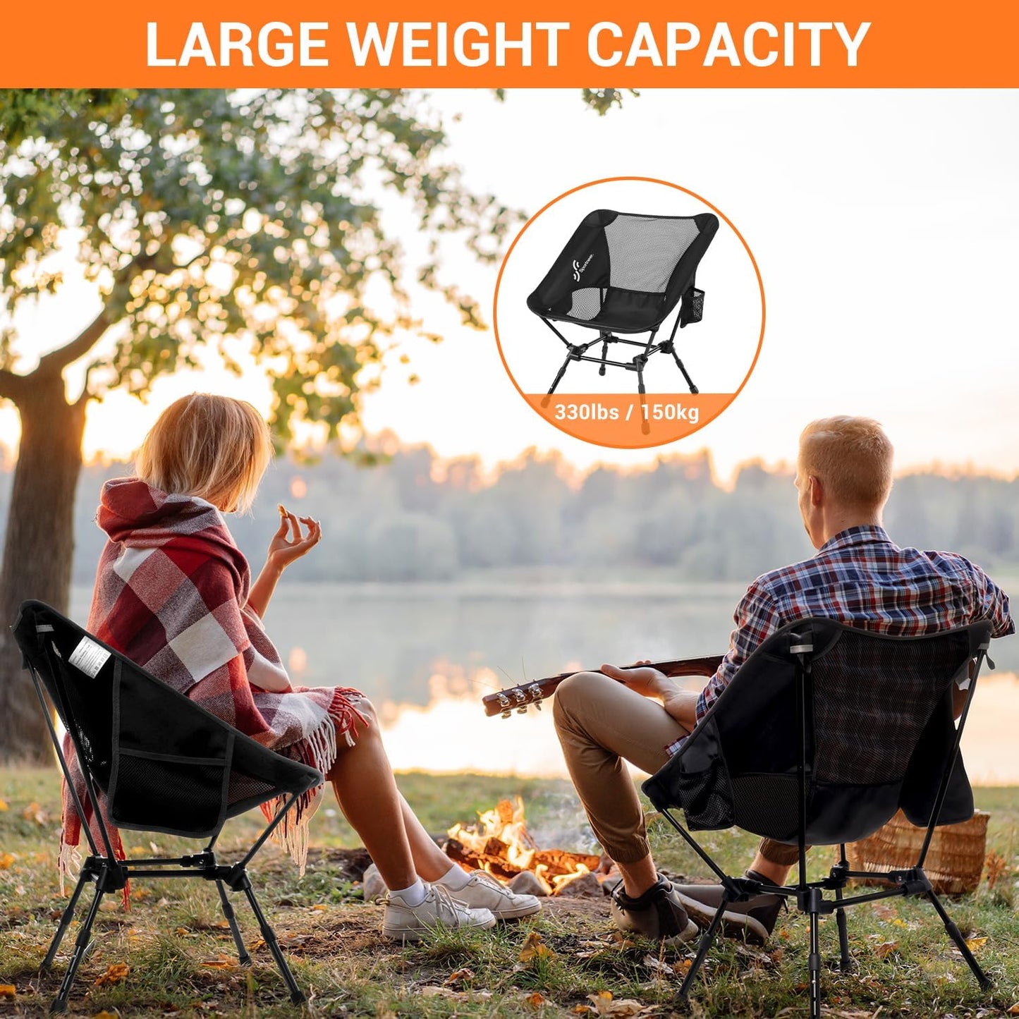 Sportneer Adjustable Folding Camping Chair