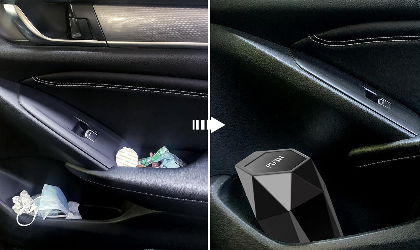 Ginsco 2-Pack Mini Car Trash Can