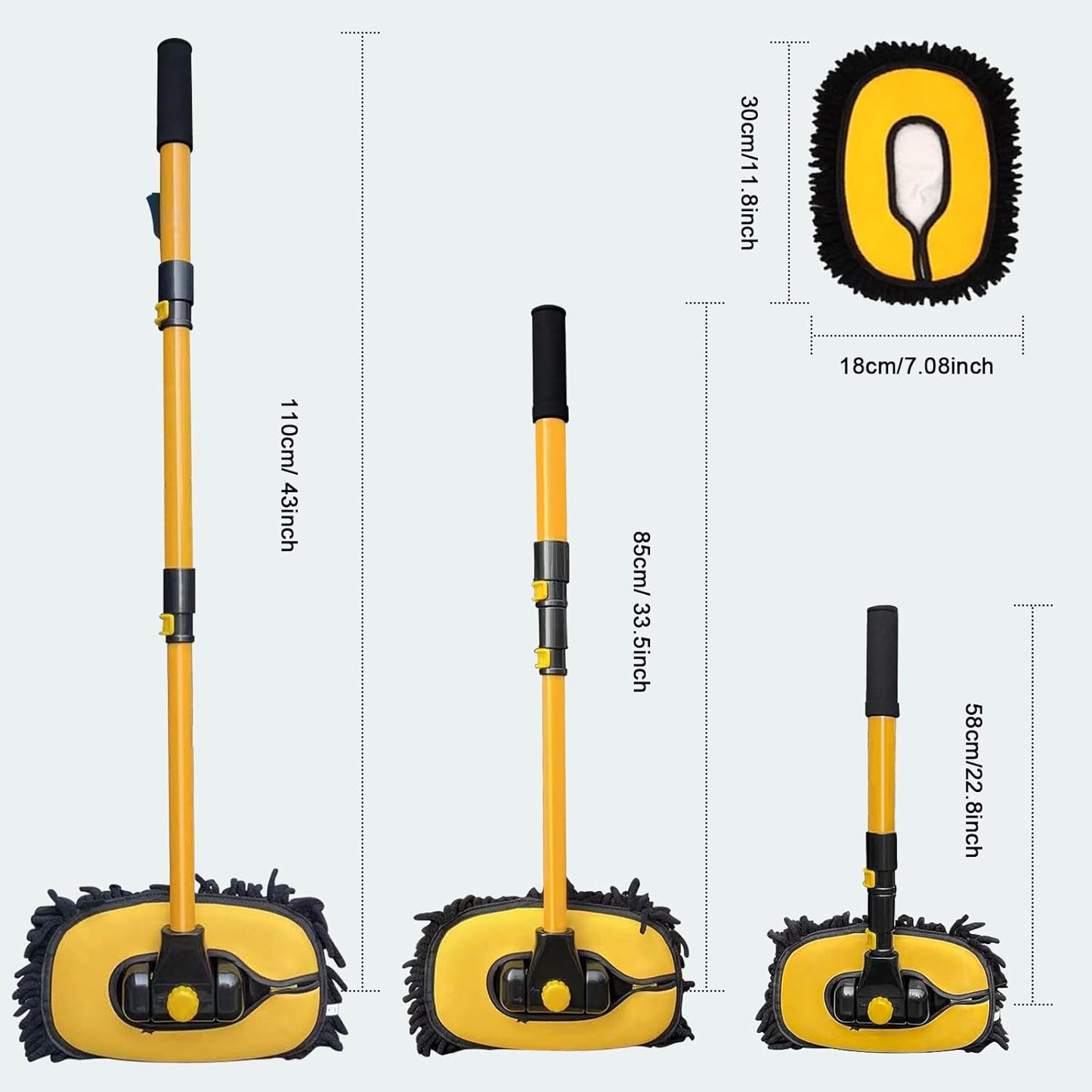 YeewayVeh Long Handle Car Wash Brush