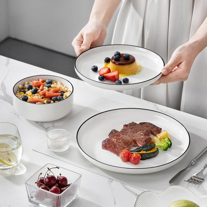 MALACASA 12-Piece Porcelain Dinnerware Set