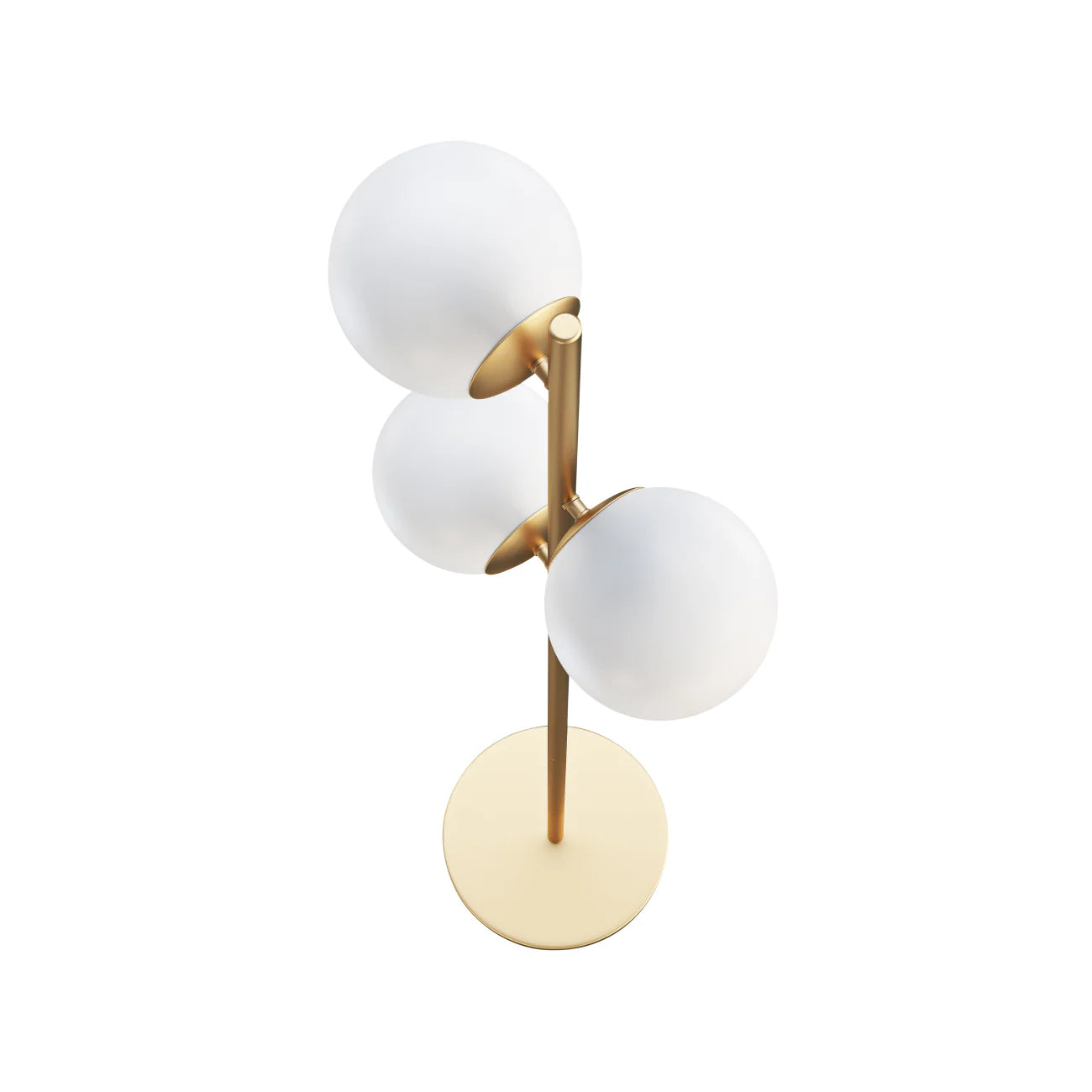 Staggered Glass 3-Light Floor Lamp