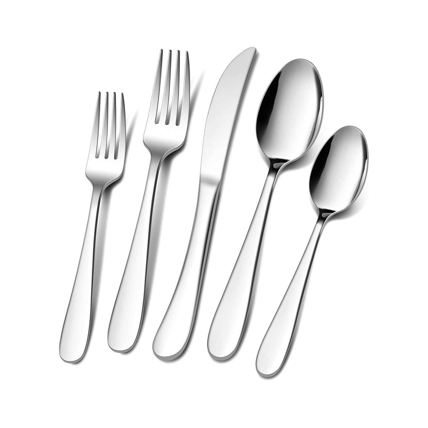E-far 60-Piece Stainless Steel Silverware Set