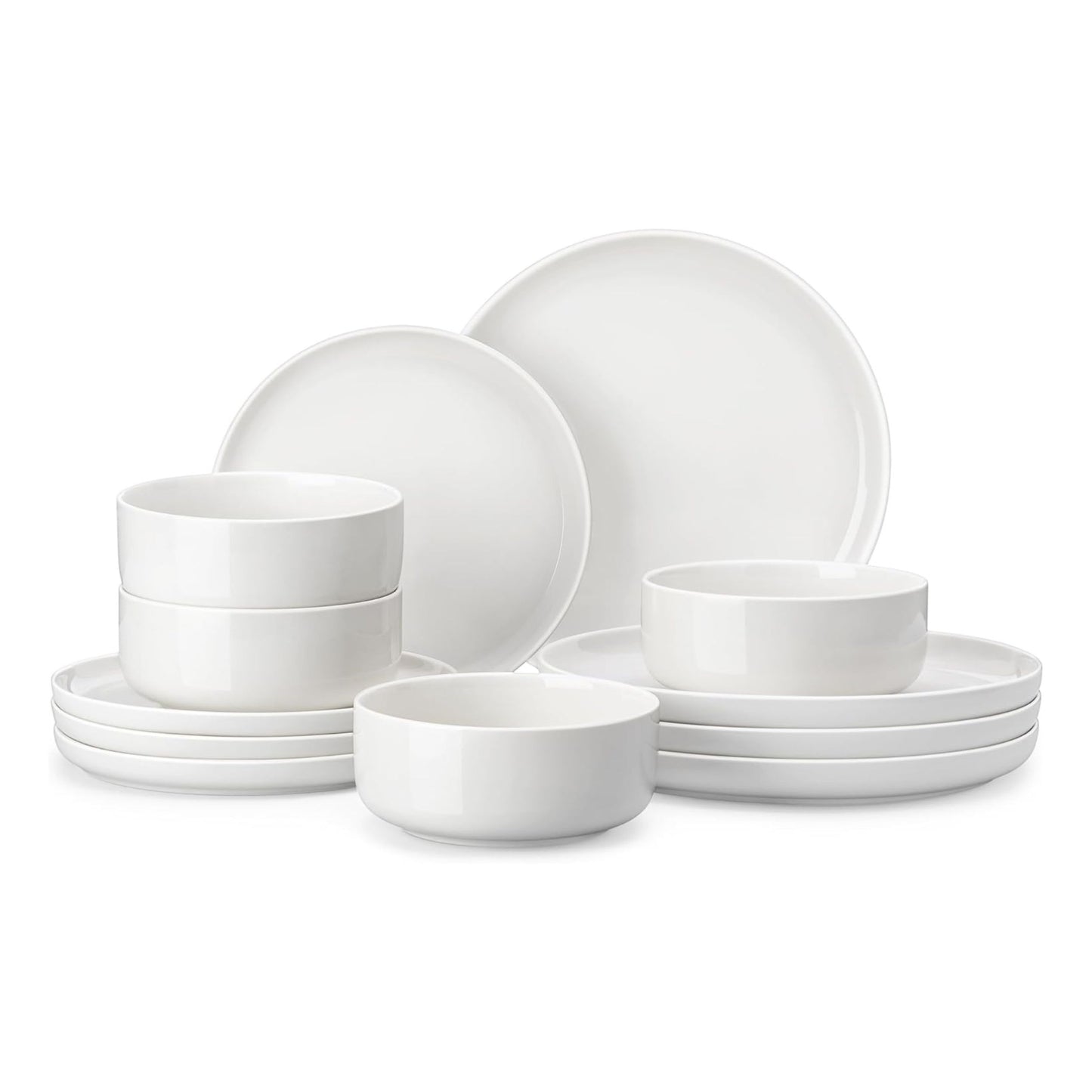 MALACASA 12-Piece Porcelain Dinnerware Set