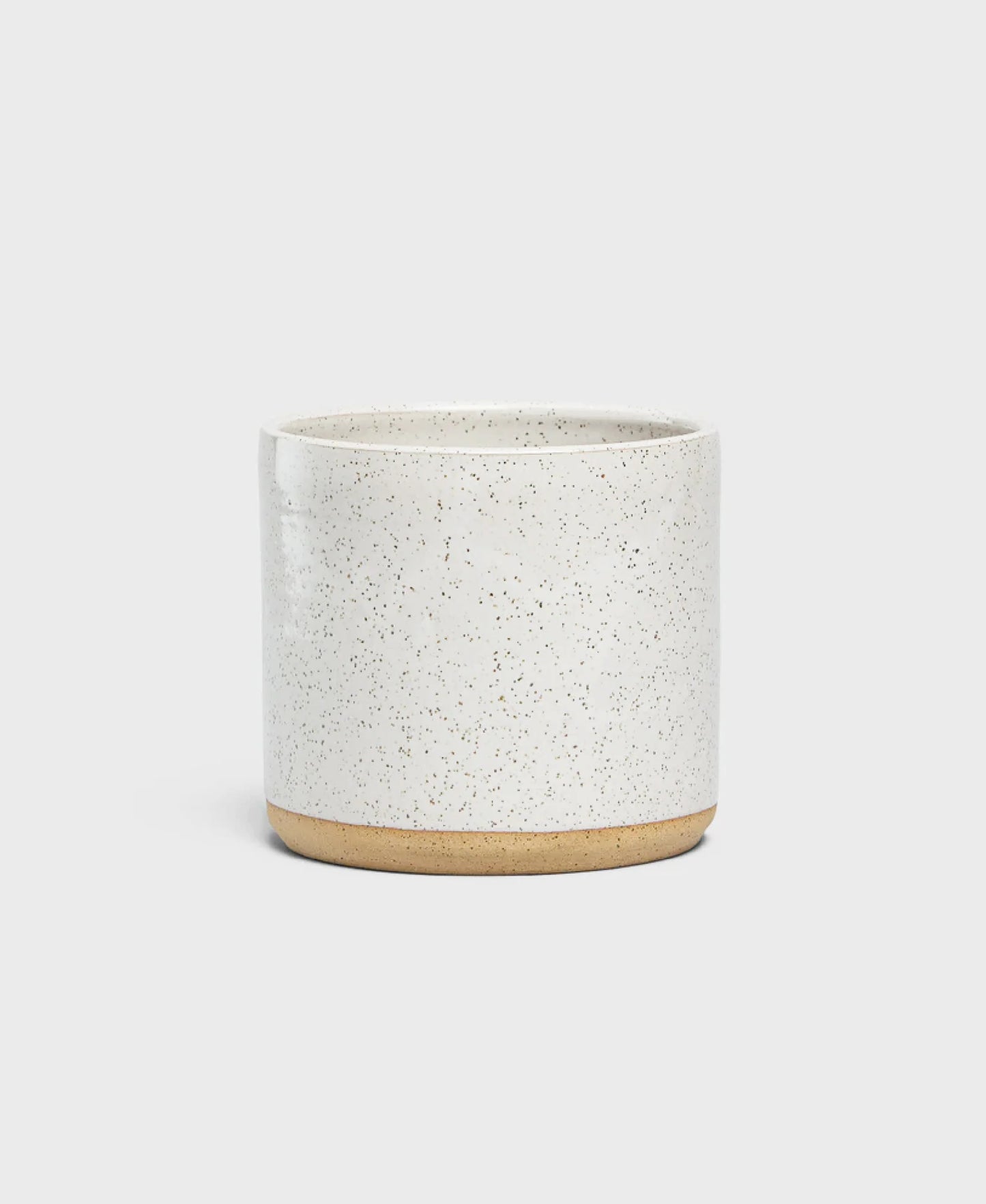 White Speckle Ceramic Planter