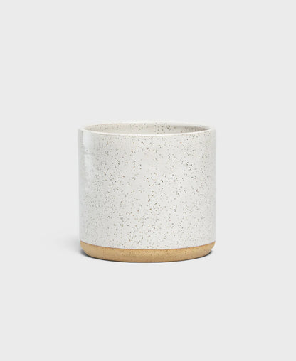 White Speckle Ceramic Planter