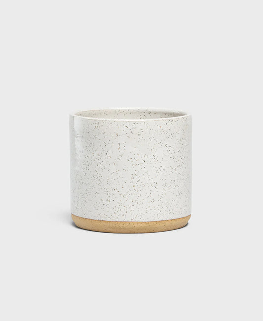 White Speckle Ceramic Planter
